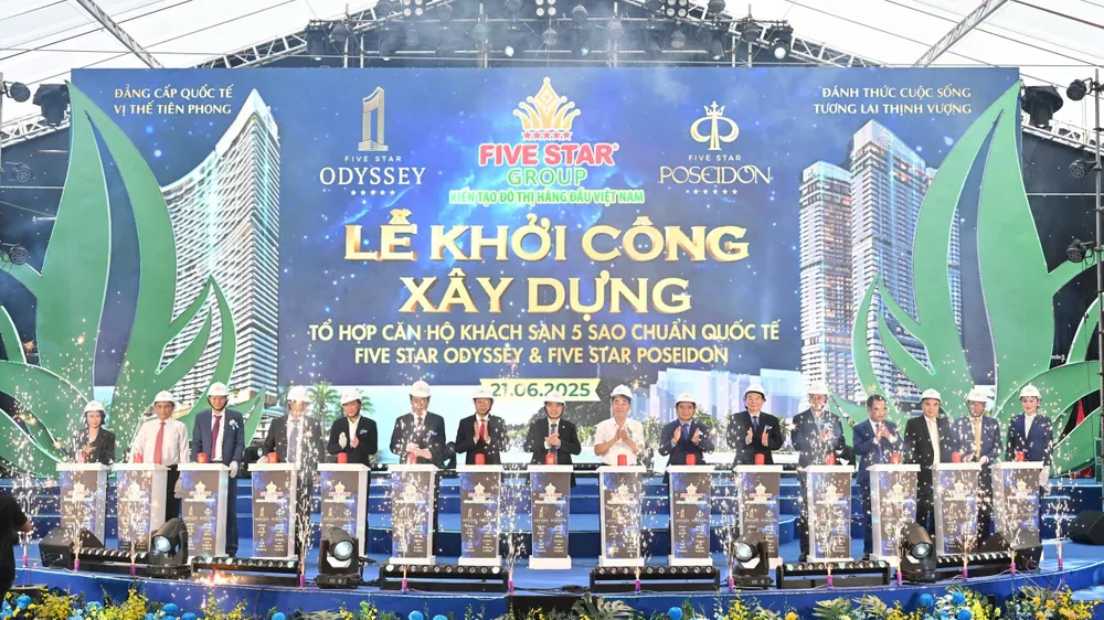 Lễ khởi công 2 tổ hợp căn hộ khách sạn 5 sao chuẩn quốc tế Five Star Odyssey và Five Star Poseidon