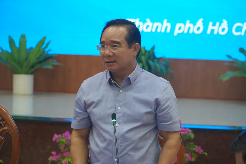 Chủ tịch UBND TPHCM Nguyễn Văn Được phát biểu chỉ đạo buổi làm việc với các phường, xã, đặc khu khu vực Bà Rịa - Vũng Tàu DSC01129.JPG
