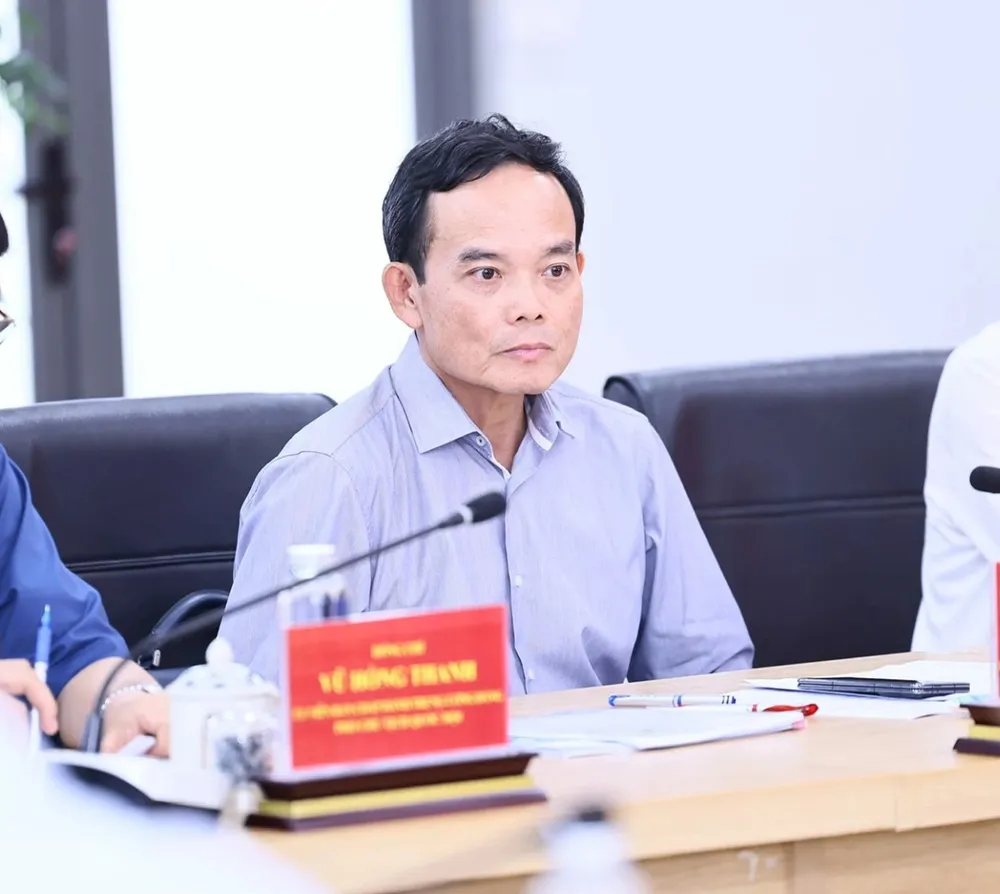 Đồng chí Trần Lưu Quang, Bí thư Trung ương Đảng, Bí thư Thành ủy TPHCM tham dự buổi làm việc