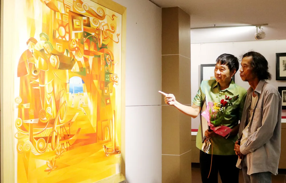 Triển lãm mỹ thuật Việt Nam - Lào - Campuchia ảnh 2