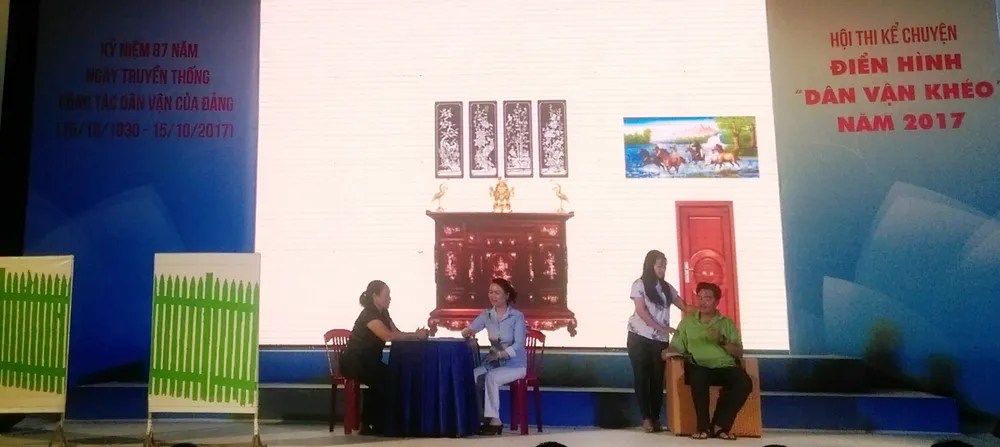 Chung kết hội thi kể chuyện “Dân vận khéo” năm 2017 ảnh 2 Chung kết hội thi kể chuyện “Dân vận khéo” năm 2017 ảnh 2