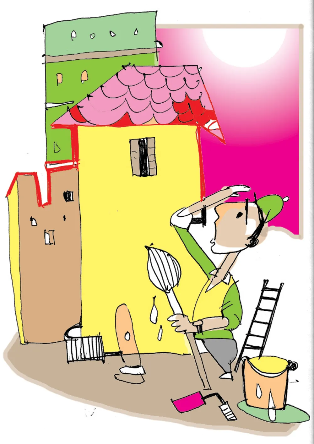 Quét vôi ở phố ảnh 1 Quét vôi ở phố ảnh 1
