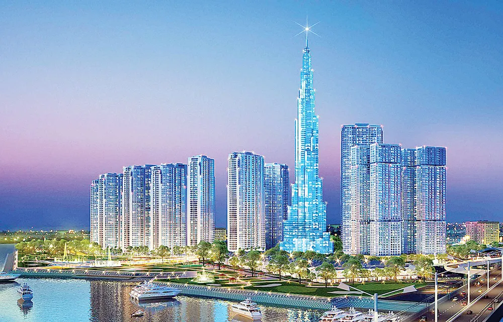 Cất nóc tòa nhà The Landmark 81 tầng, cao nhất Việt Nam ảnh 1 Cất nóc tòa nhà The Landmark 81 tầng, cao nhất Việt Nam ảnh 1