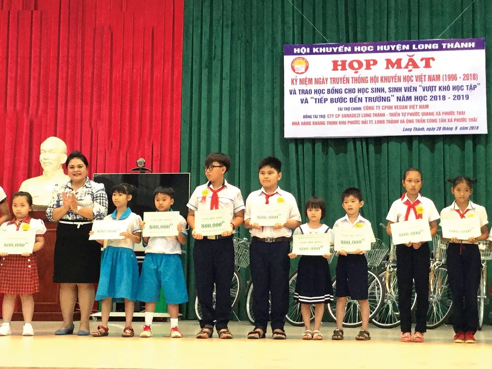 Vedan Việt Nam trao học bổng cho hơn 200 HS-SV “Vượt khó học tập”, “Tiếp sức đến trường” ảnh 1 Vedan Việt Nam trao học bổng cho hơn 200 HS-SV “Vượt khó học tập”, “Tiếp sức đến trường” ảnh 1