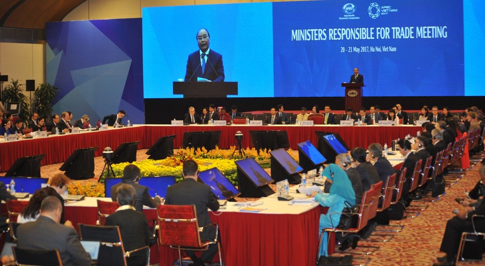 政府總理阮春福出席會議並致開幕詞。（資料圖來源：MH）