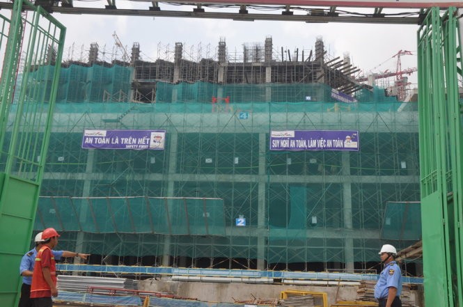 圖為第二腫瘤醫院工程在建設中，預計明年第一季完成。（圖源：玉河）