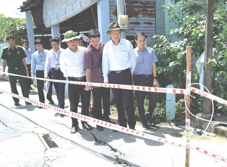 市領導親臨現場考察。（圖源：互聯網）