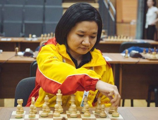 棋手黃氏寶簪在比賽中。(圖源：互聯網)