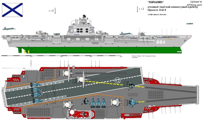 俄羅斯新一代航母想像圖。（圖源：互聯網）