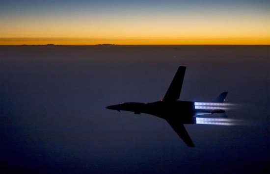 參與打擊敘境內極端組織“伊斯蘭國”的美軍轟炸機。（示意圖源：互聯網）