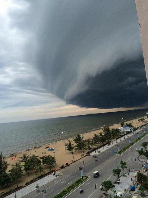 岑山海灘出現罕見自然現象 ảnh 1