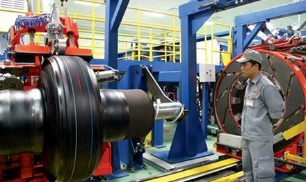 圖為我國赴台工作的勞工。（示意圖源：互聯網）