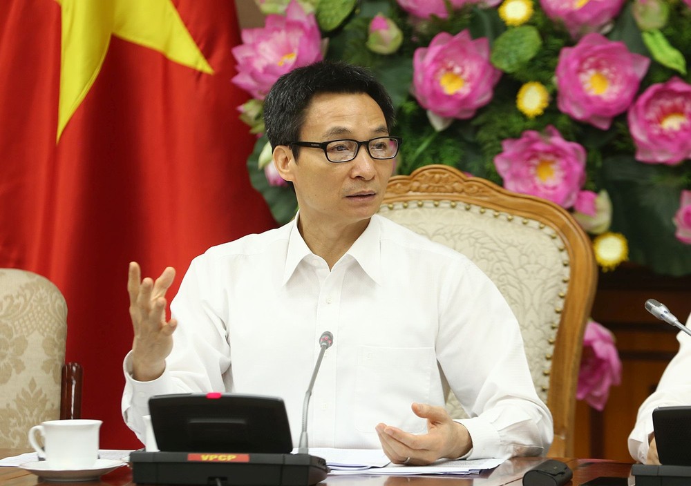 政府副總理武德膽在會議上發表講話。（圖源：廷南）