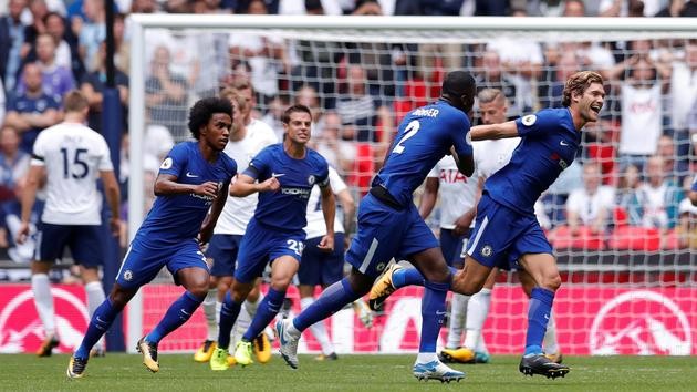切爾西客場２比１力克托特納姆熱刺。（圖源：互聯網）