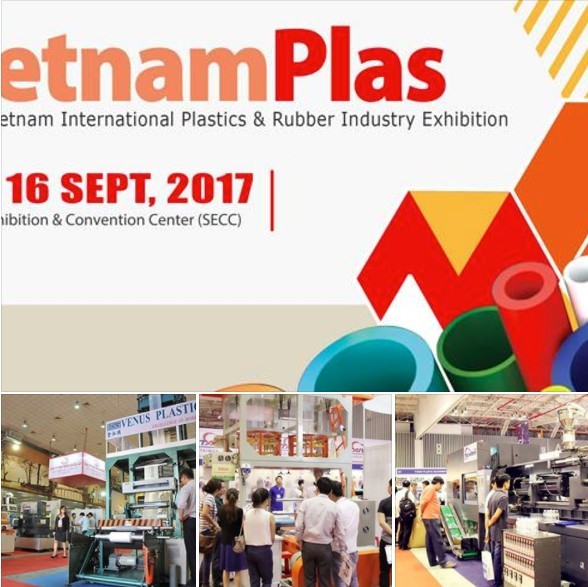 第17屆越南國際塑橡膠工業展(VietnamPlas 2017) 今 (13)日開幕。(圖源:互聯網)