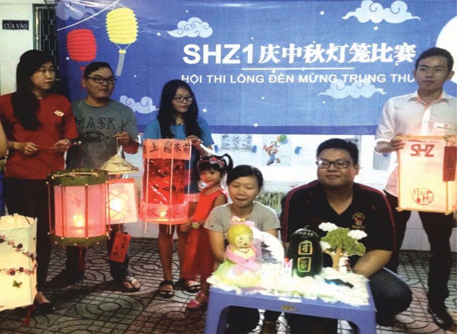 學生製做花燈比賽。