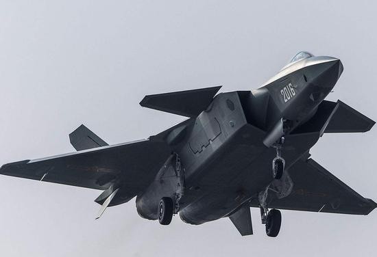 中國的J20。（圖源：互聯網）