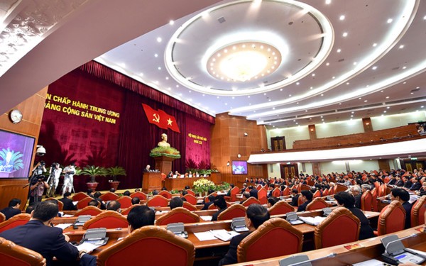 黨十二屆六中全會第五天工作議程現場。（圖源：互聯網）