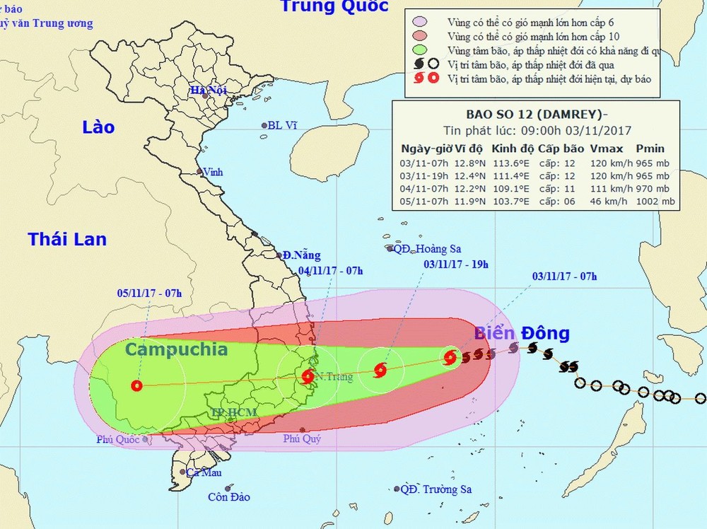 熱帶低氣壓轉強成颱風。(圖源:中央水文氣象預報中心)