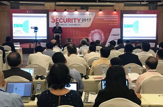 圖為2017年國家網絡安全會議現場一瞥。