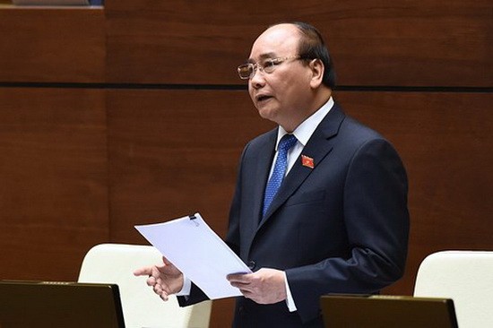 政府總理阮春福答詢。(圖源:VGP)
