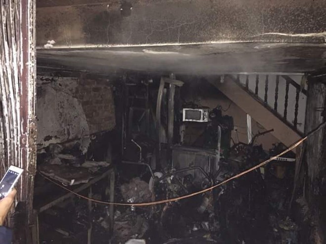 火勢熄滅後的現場一片狼藉。（圖源：CTV）