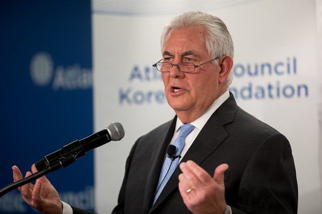 美國國務卿雷克斯‧蒂勒森當地時間12日說，美方願意與朝鮮進行無條件對話。（圖源：新華網）