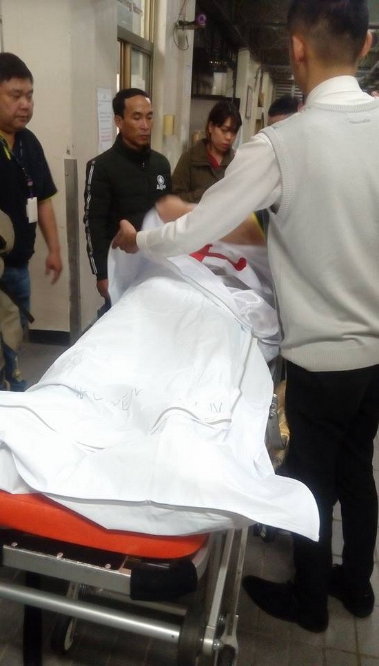 阮文寧被送至醫院搶救，但不治身亡。（圖源：海林）