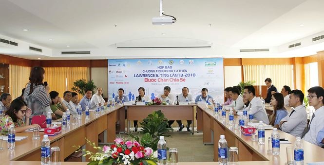 圖為富美興發展有限責任公司昨(9)日舉行的 “第十三次丁善理慈善徒步活動”新聞發佈會現場一隅。（圖源：）