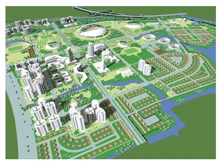 迪哲國家體育聯合區透視圖。