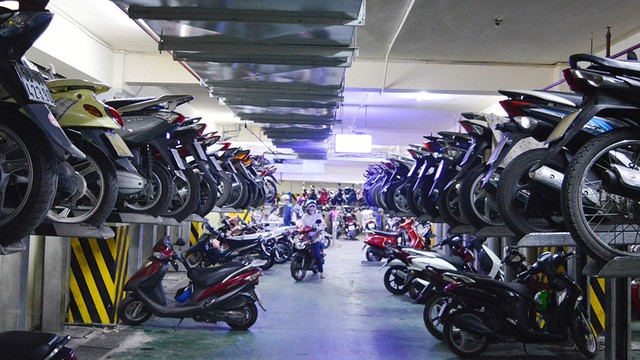 為了增加存車面積，第一郡某停車場已投資升降存車系統。