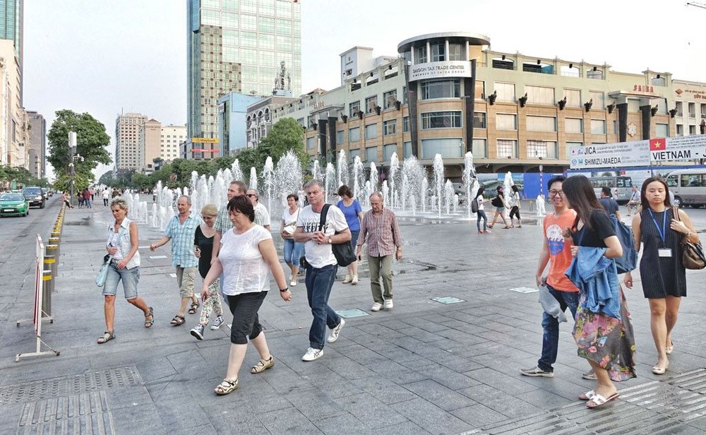 圖為第一郡阮惠步行街一瞥。（圖源：白楊）