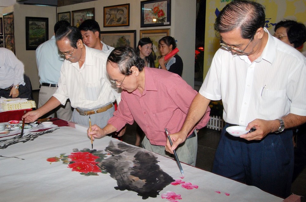 畫藝呈春色  書法舞春風 ảnh 3