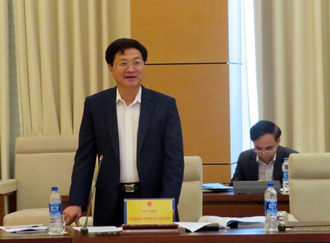 政府總監察長黎明概在會議上發言。（圖源：THANHTRA.GOV.VN）