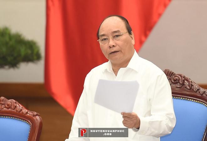 政府總理阮春福在籌備工作會議上發表指導意見。（圖源：越通社）
