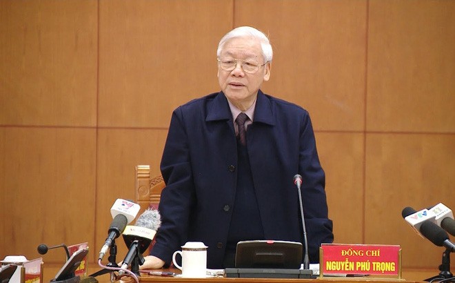 阮富仲總書記主持會議。（圖源：越通社）