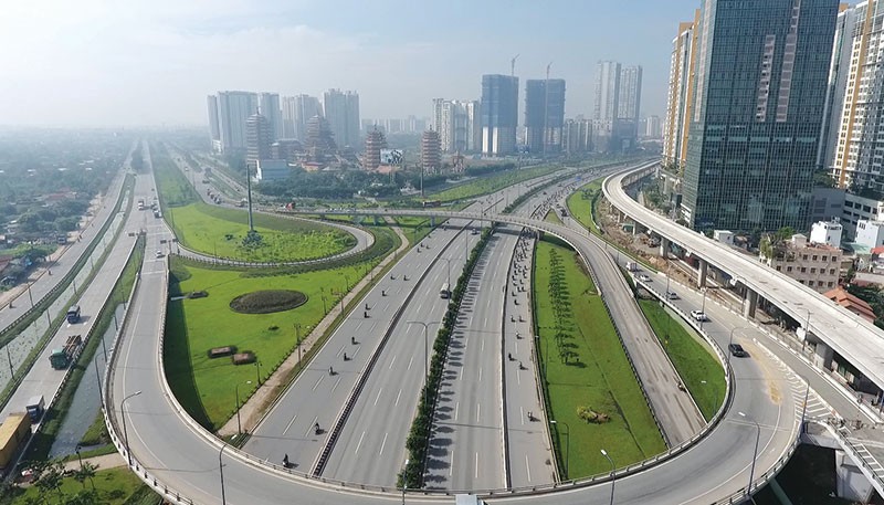 第一郡濱城-第九郡仙泉地鐵1號線附近的商住大樓一幢幢拔地而起