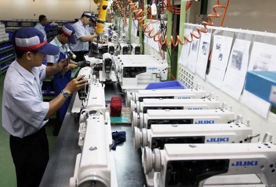 連接全球價值鏈，促進加工製造業。（示意圖源：越通社）