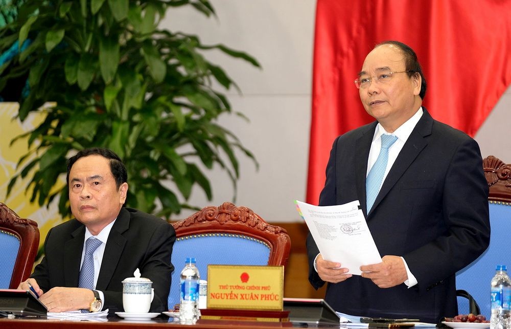 政府總理阮春福主持會議。(圖源:光孝)