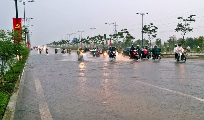 從今(4)日下午起，南部一帶與西原南面各省的多個地方降陣雨和雷陣雨，個別地方降中至大雨。（示意圖源：互聯網）