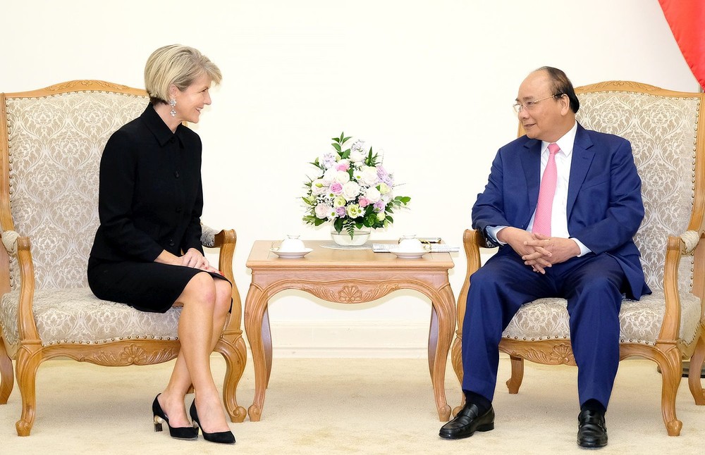 政府總理阮春福接見澳洲外長畢曉普。