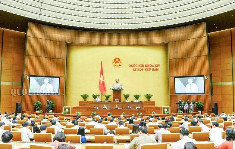 會議現場一瞥。(圖源:Quochoi.vn)
