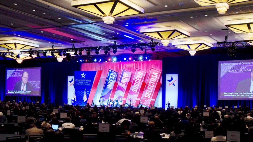 圖為2018年“選擇美國投資論壇”現場一瞥。（圖源：International Trade Administration）
