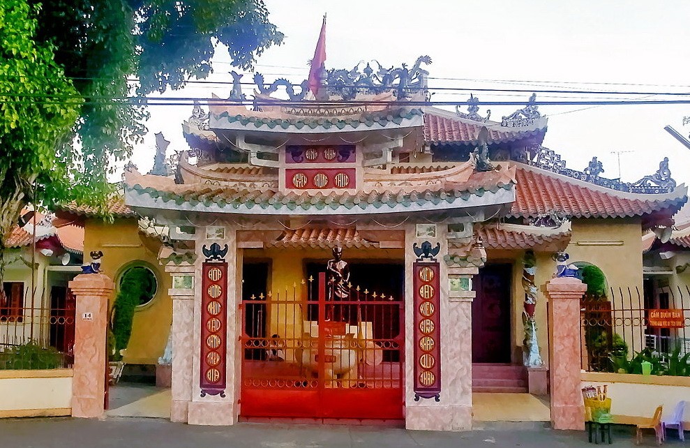 阮忠直祠大門一瞥。（圖源：互聯網）