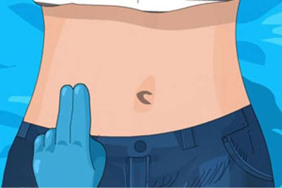 肚臍右邊疼可能是這些病。（示意圖源：互聯網）