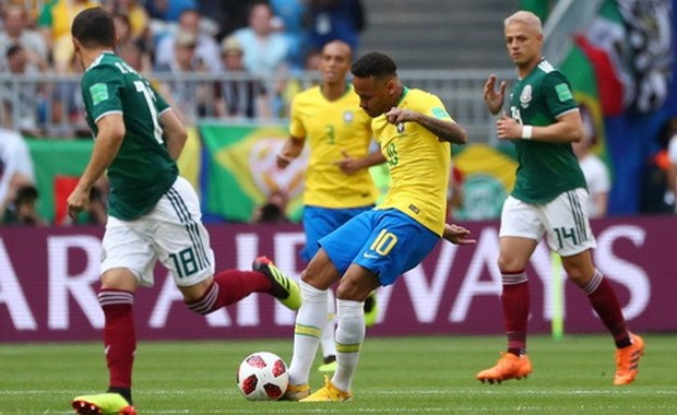 內馬爾（黃衣10號）全場表現良好。（圖源：互聯網）