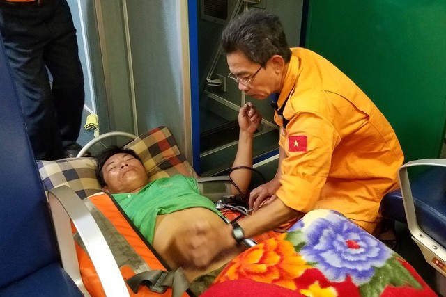 突患盲腸炎的漁民梅文煌幸好及時獲診救治。（圖源：維和）