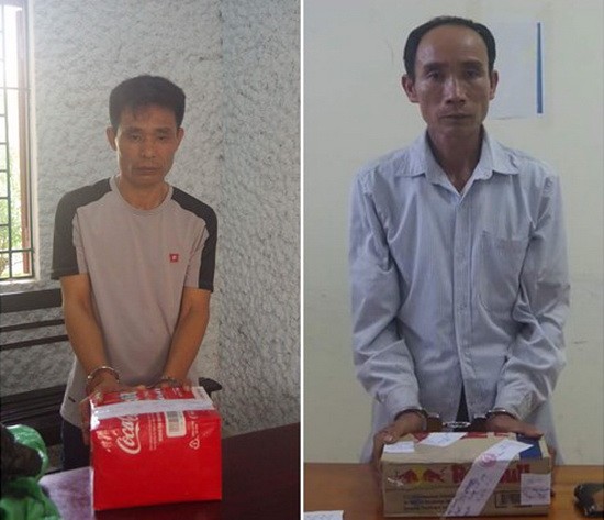 涉案2名嫌犯與物證。（圖源：法律維護報）