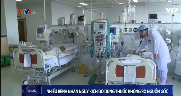 因擅自服用來源不明“東藥”藥物，不少糖尿病患者病情陷入失控生命危殆。（圖源：VTV視頻截圖）