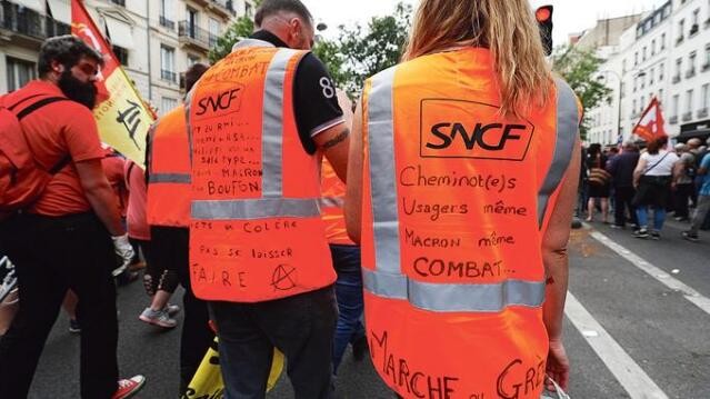 今年，法國鐵路公司職工抗議政府改革計劃的3個月罷工已造成該公司損失7億9000萬歐元。（圖源：Le Figaro）